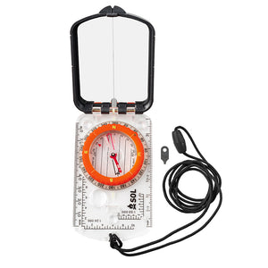 S.O.L. Survive Outdoors Longer Sighting Compass w/Mirror OutdoorUp