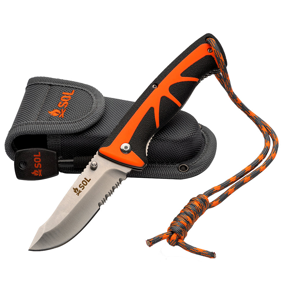 S.O.L. Survive Outdoors Longer Stoke Folding Knife OutdoorUp