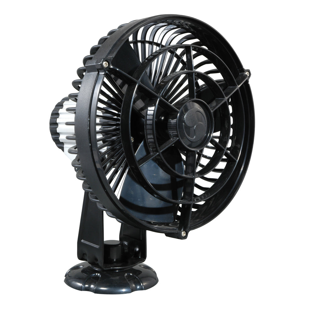 SEEKR by Caframo Kona 817 12V 3-Speed 7" Waterproof Fan - Black OutdoorUp