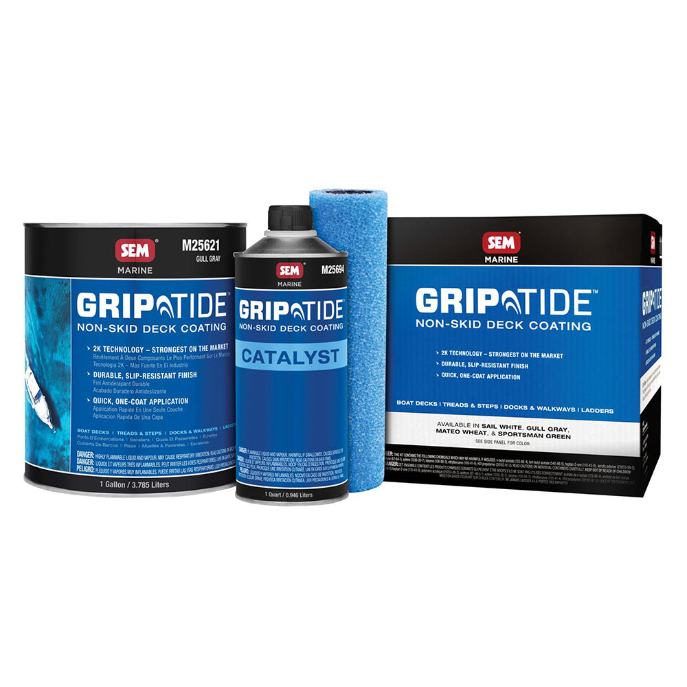 SEM GripTide Non-Skid Deck Coating Kit - Gull Gray OutdoorUp