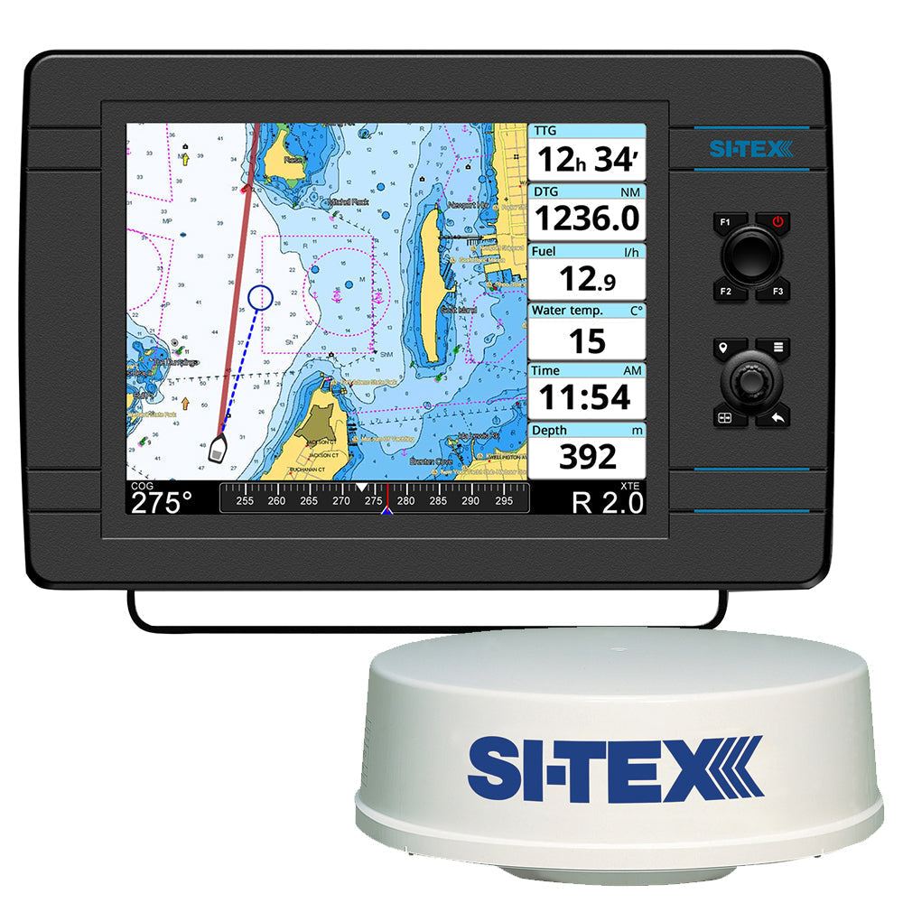 SI-TEX NavPro 1200 w/MDS-12 WiFi 24" Hi-Res Digital Radome Radar w/10M Cable OutdoorUp