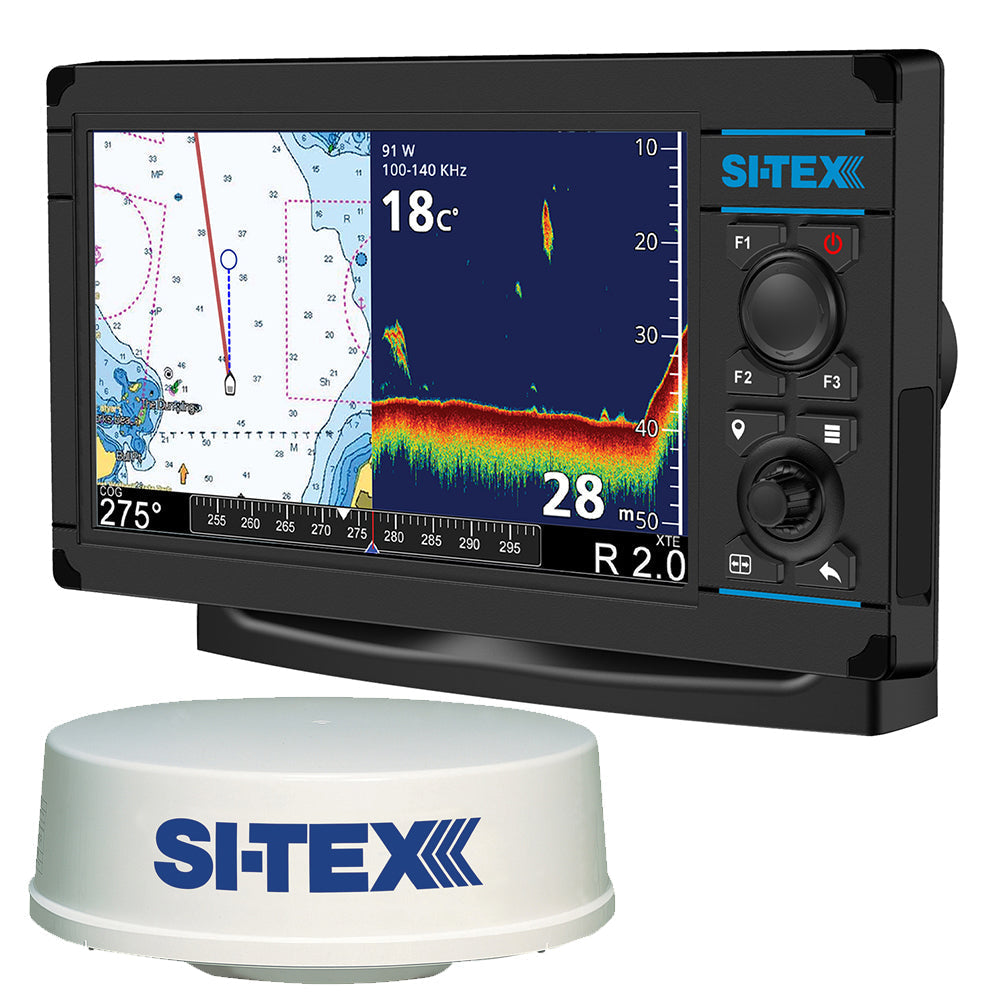SI-TEX NavPro 900F w/MDS-12 WiFi 24" Hi-Res Digital RAdome Radar w/15M Cable OutdoorUp