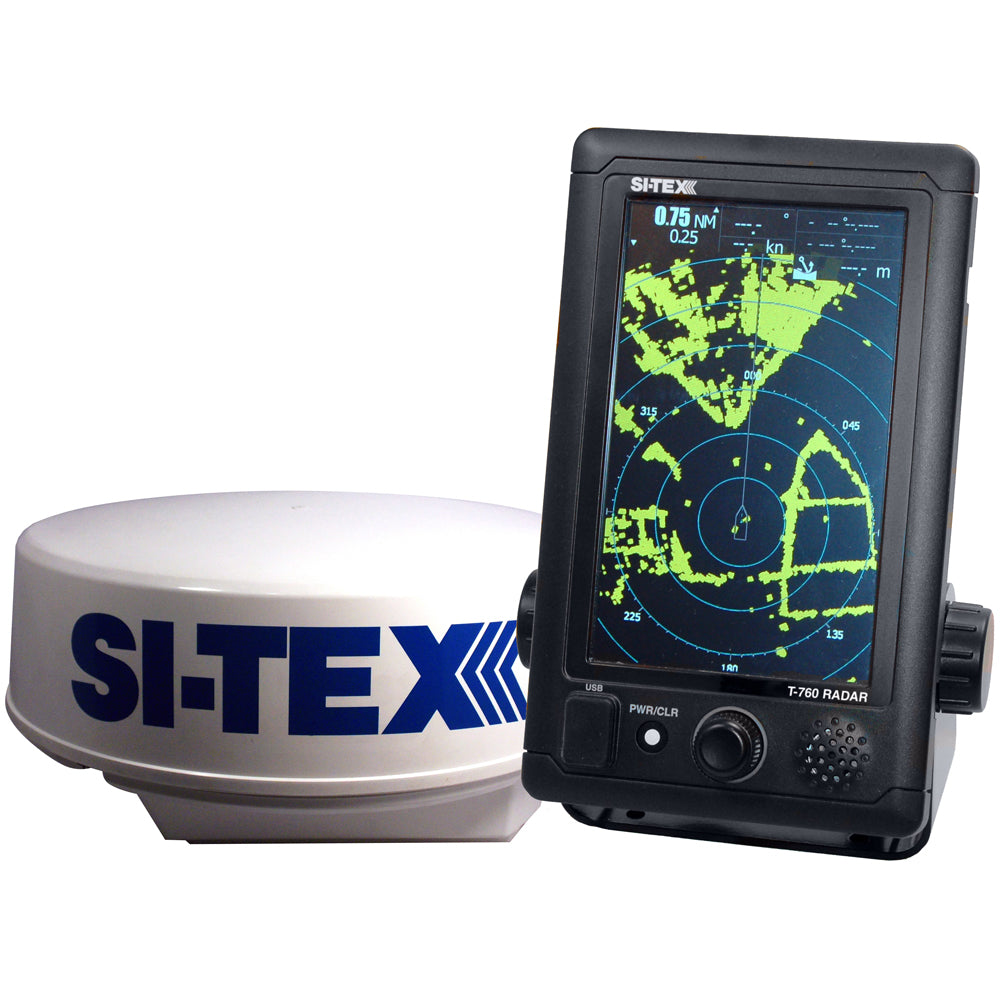 SI-TEX T-760 Compact Color Radar w/4kW 18" Dome - 7" Touchscreen OutdoorUp