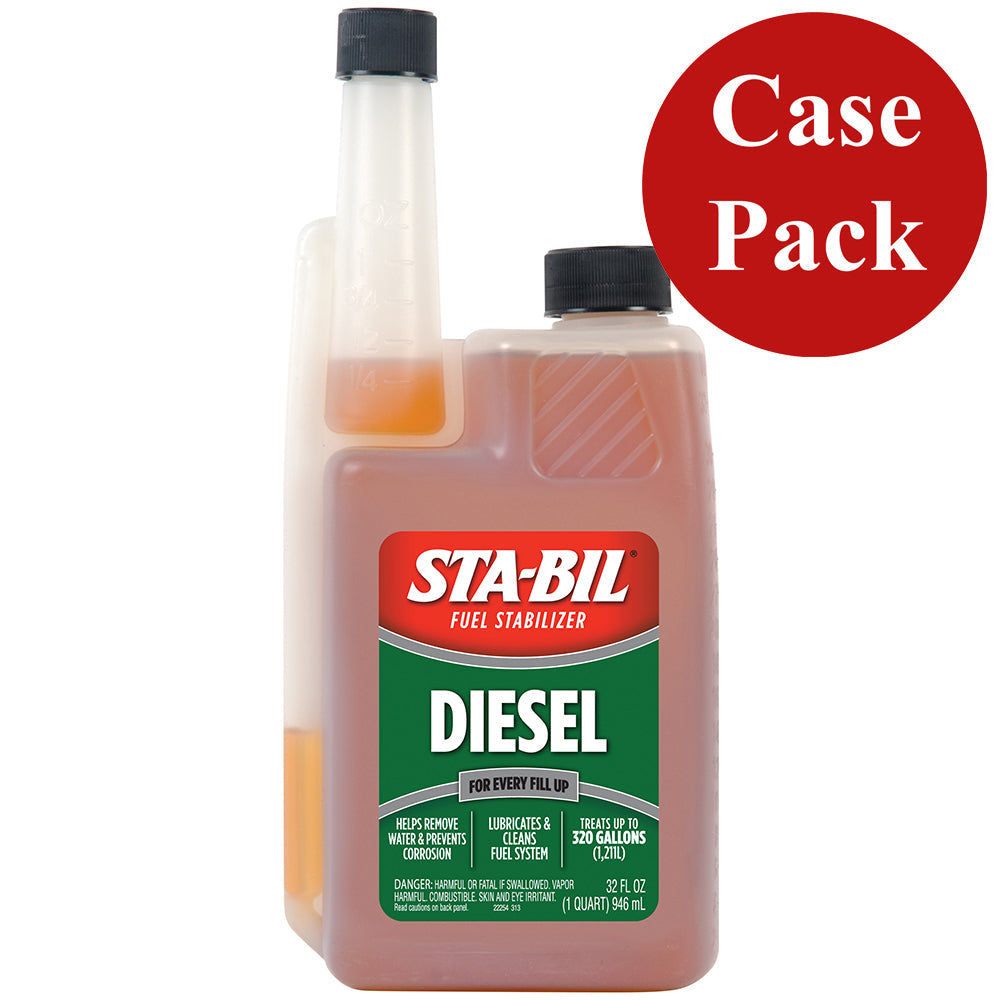 STA-BIL Diesel Formula Fuel Stabilizer  Performance Improver - 32oz *Case of 4* OutdoorUp