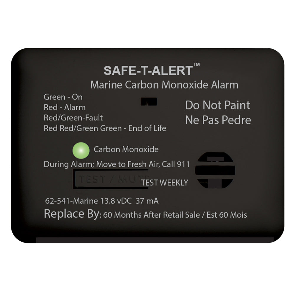 Safe-T-Alert 62 Series Carbon Monoxide Alarm w/Relay - 12V - 62-541-R-Marine - Surface Mount - Black OutdoorUp