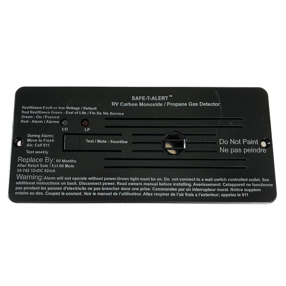 Safe-T-Alert Combo Carbon Monoxide Propane Alarms Flush Mount - Black OutdoorUp