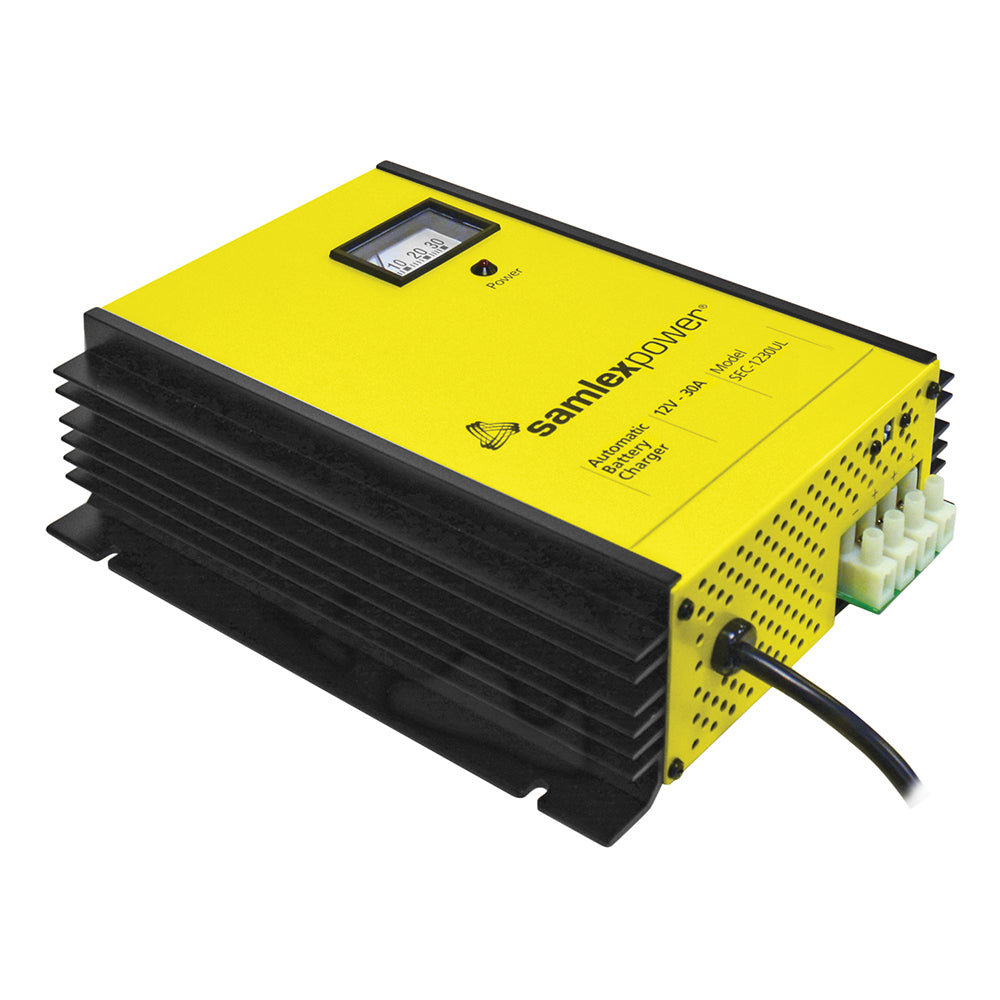 Samlex 30A Battery Charger - 12V - 3-Bank - 3-Stage w/Dip Switch  Lugs OutdoorUp