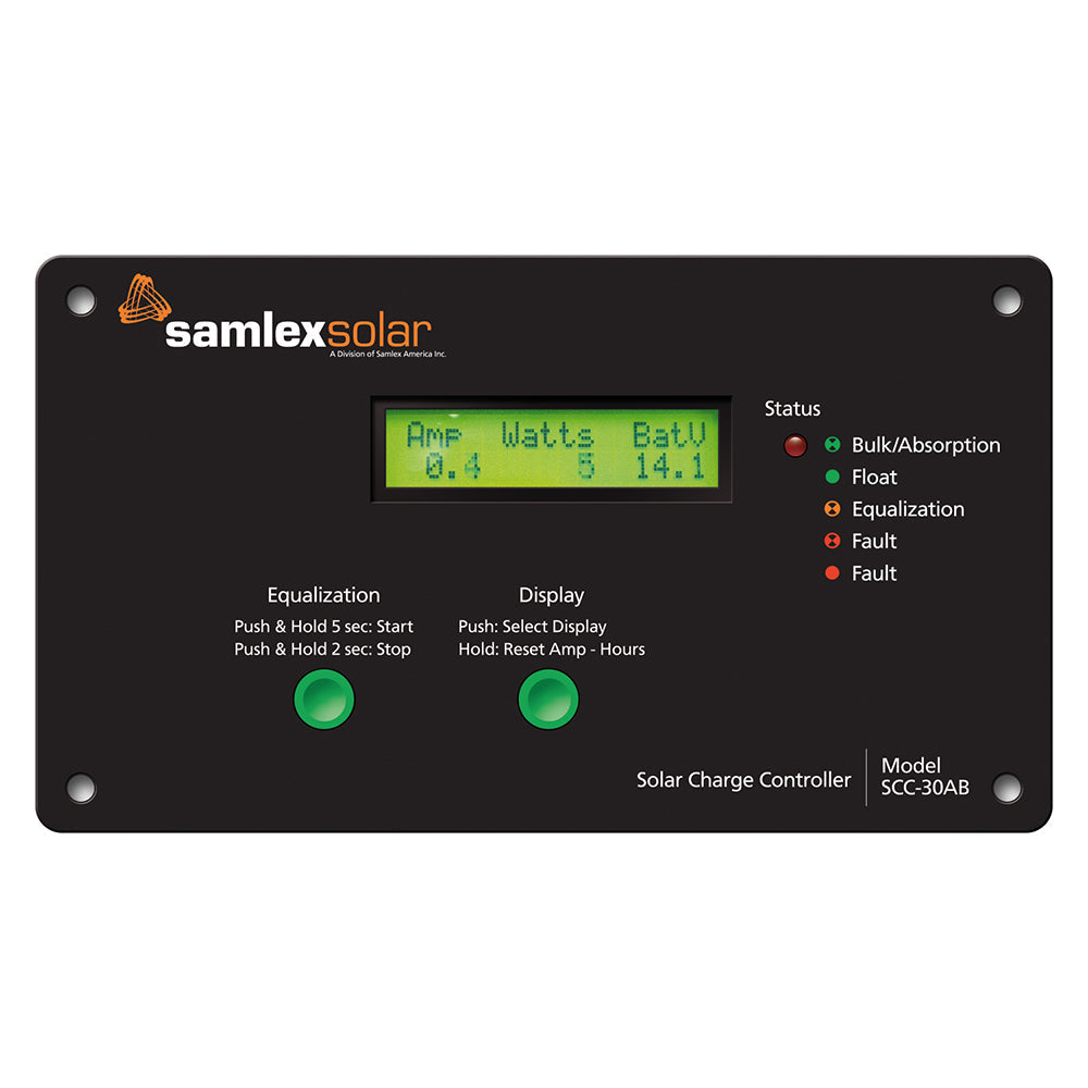 Samlex Flush Mount Solar Charge Controller w/LCD Display - 30A OutdoorUp