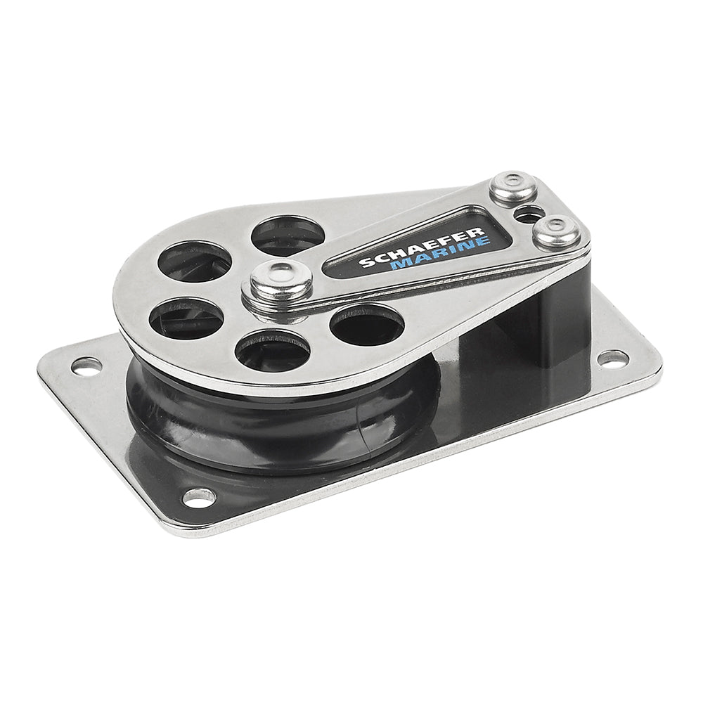 Schaefer Series 5 Flat Base Cheek Block - Stainless Steel Cheeks OutdoorUp