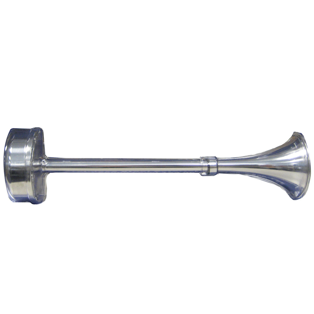 Schmitt Marine Standard Single Trumpet Horn - 12V - Stainless Exterior OutdoorUp