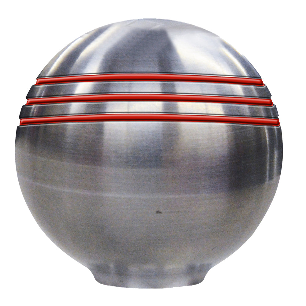 Schmitt Marine Throttle Knob - 1-7/8" - Red Grooves OutdoorUp