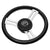 Schmitt Marine Torcello Elite 14" Wheel - Black Leather  Cap - White Stitching - Polished SS Spokes - 3/4" Tapered Shaft OutdoorUp