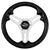 Schmitt Marine Torcello Lite 13" Wheel - Black Polyurethane Wheel w/Silver Spokes  Black Cap- 3/4" Tapered Shaft OutdoorUp