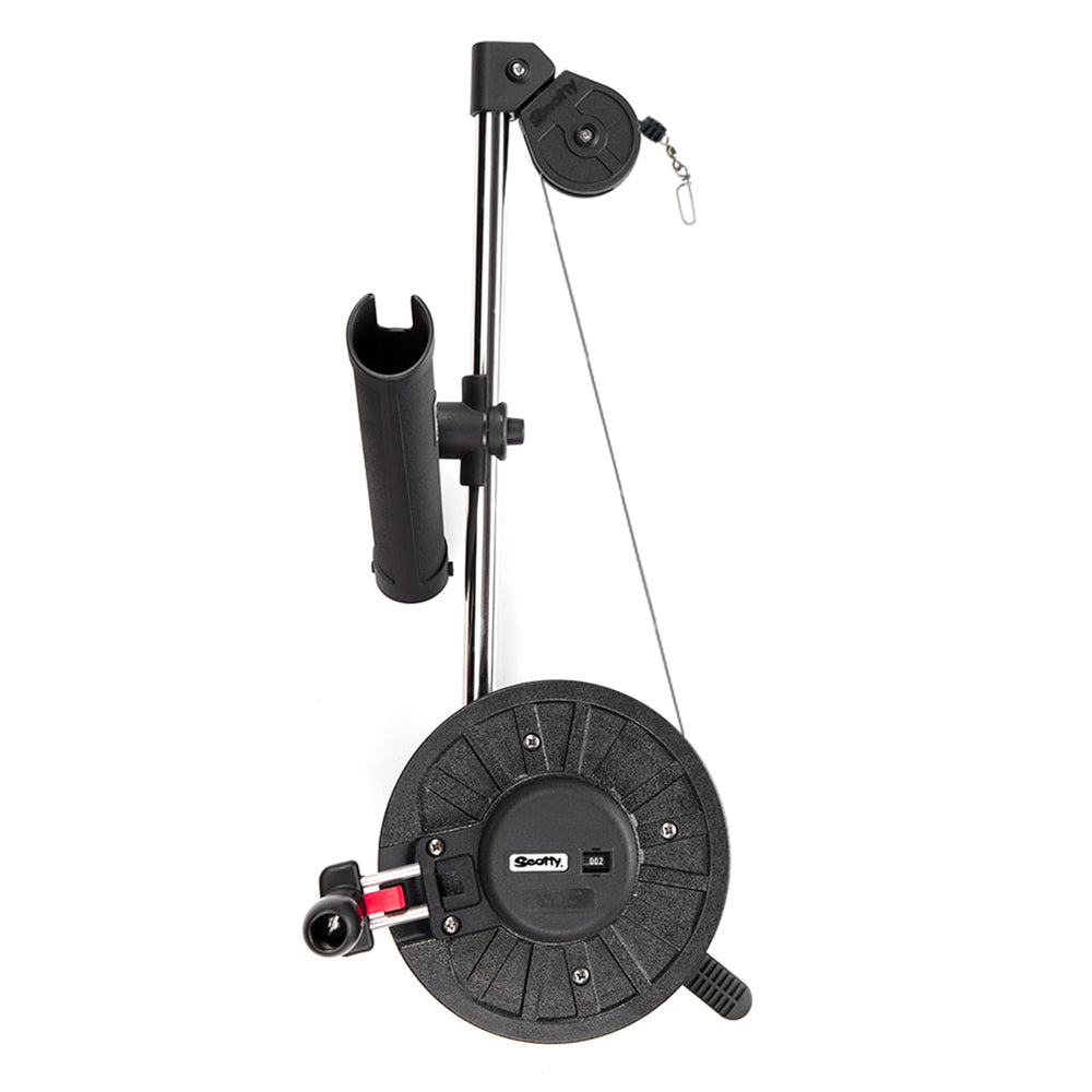 Scotty 1091 Telescoping 60" Longarm Combo Manual Downrigger w/ Swivel Base OutdoorUp