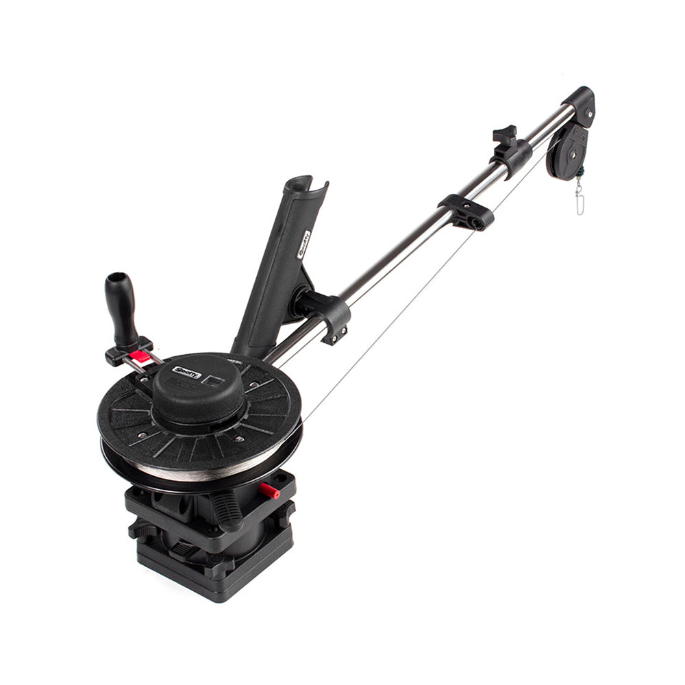 Scotty 1091 Telescoping 60" Longarm Combo Manual Downrigger w/ Swivel Base OutdoorUp