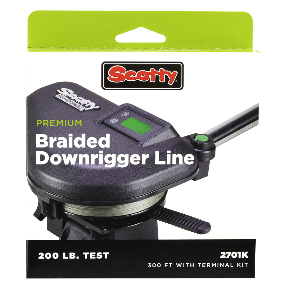 Scotty Premium Power Braid Downrigger Line - 300ft of 200lb Test OutdoorUp