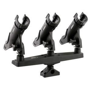 Scotty Triple Rod Holder w/3 230 Power Lock Rod Holders OutdoorUp