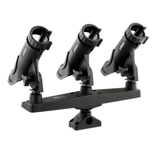 Scotty Triple Rod Holder w/3 230 Power Lock Rod Holders OutdoorUp