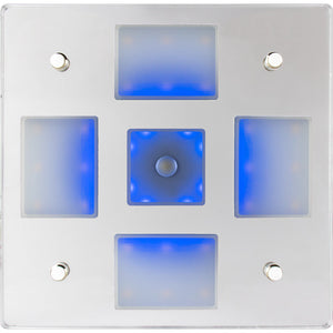 Sea-Dog Square LED Mirror Light w/On/Off Dimmer - White  Blue OutdoorUp