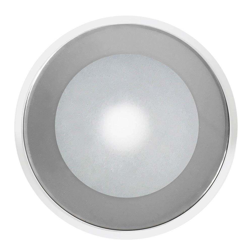 Shadow-Caster DLX Series Down Light - White Housing - RGB - Chrome Bezel OutdoorUp