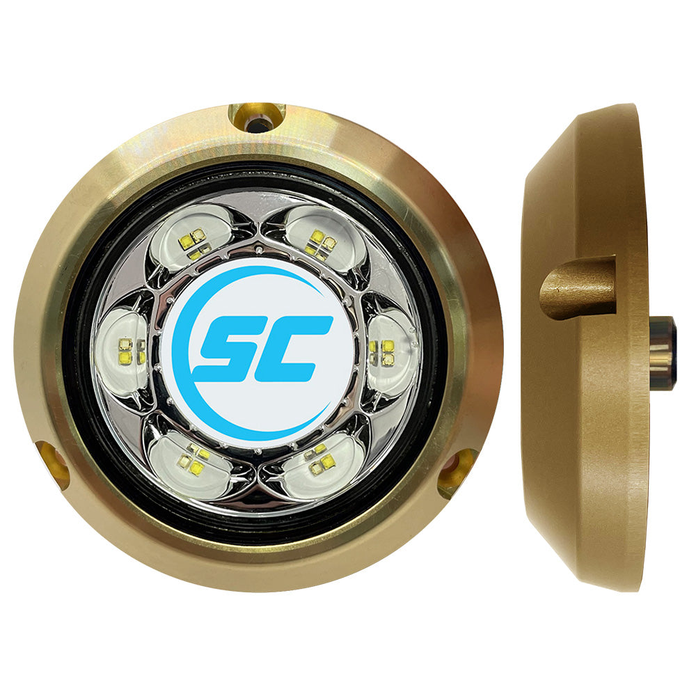 Shadow-Caster SC3 Series Blue/White Bronze Surface Mount Underwater Light OutdoorUp
