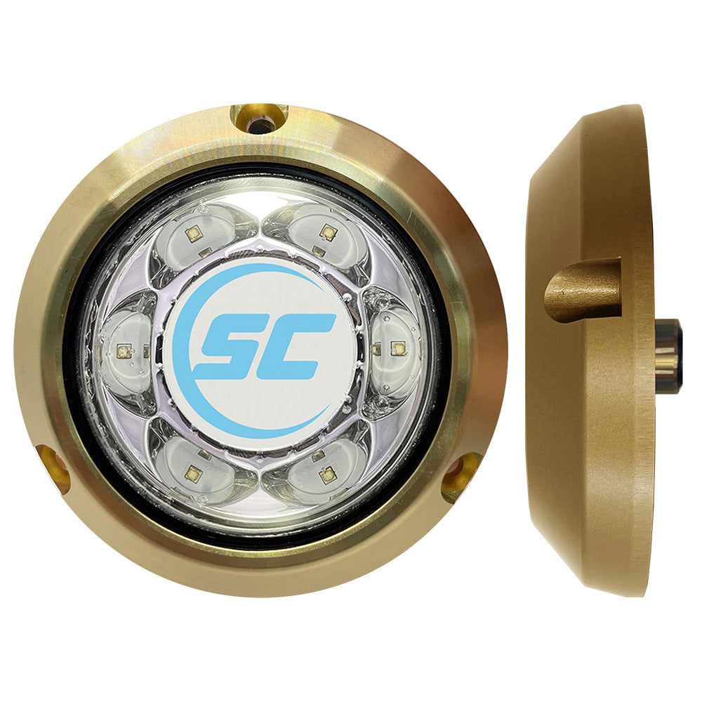 Shadow-Caster SC3 Series Great White Bronze Surface Mount Underwater Light OutdoorUp