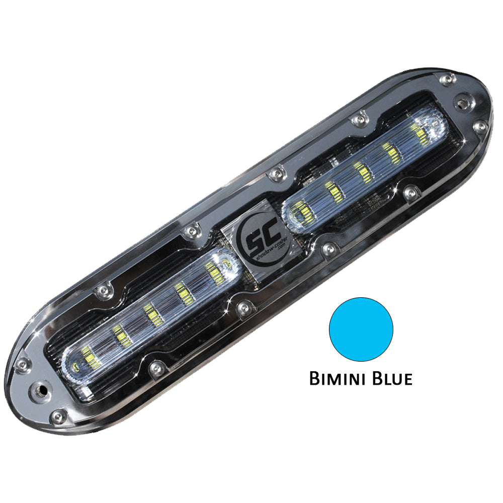 Shadow-Caster SCM-10 LED Underwater Light w/20' Cable - 316 SS Housing - Bimini Blue OutdoorUp