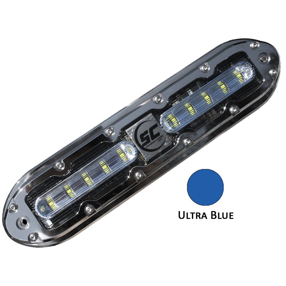 Shadow-Caster SCM-10 LED Underwater Light w/20' Cable - 316 SS Housing - Ultra Blue OutdoorUp