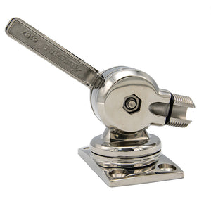 Shakespeare 6187 Sleek  Compact Stainless Steel Rotatable 4-Way Ratchet Mount OutdoorUp