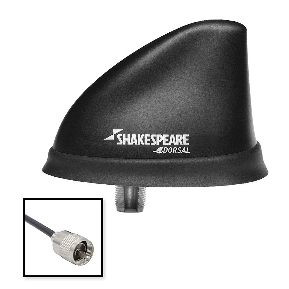Shakespeare Dorsal Antenna Black Low Profile 26 RGB Cable w/PL-259 OutdoorUp