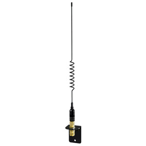 Shakespeare VHF 15in 5216 SS Black Whip Antenna - Bracket Included OutdoorUp