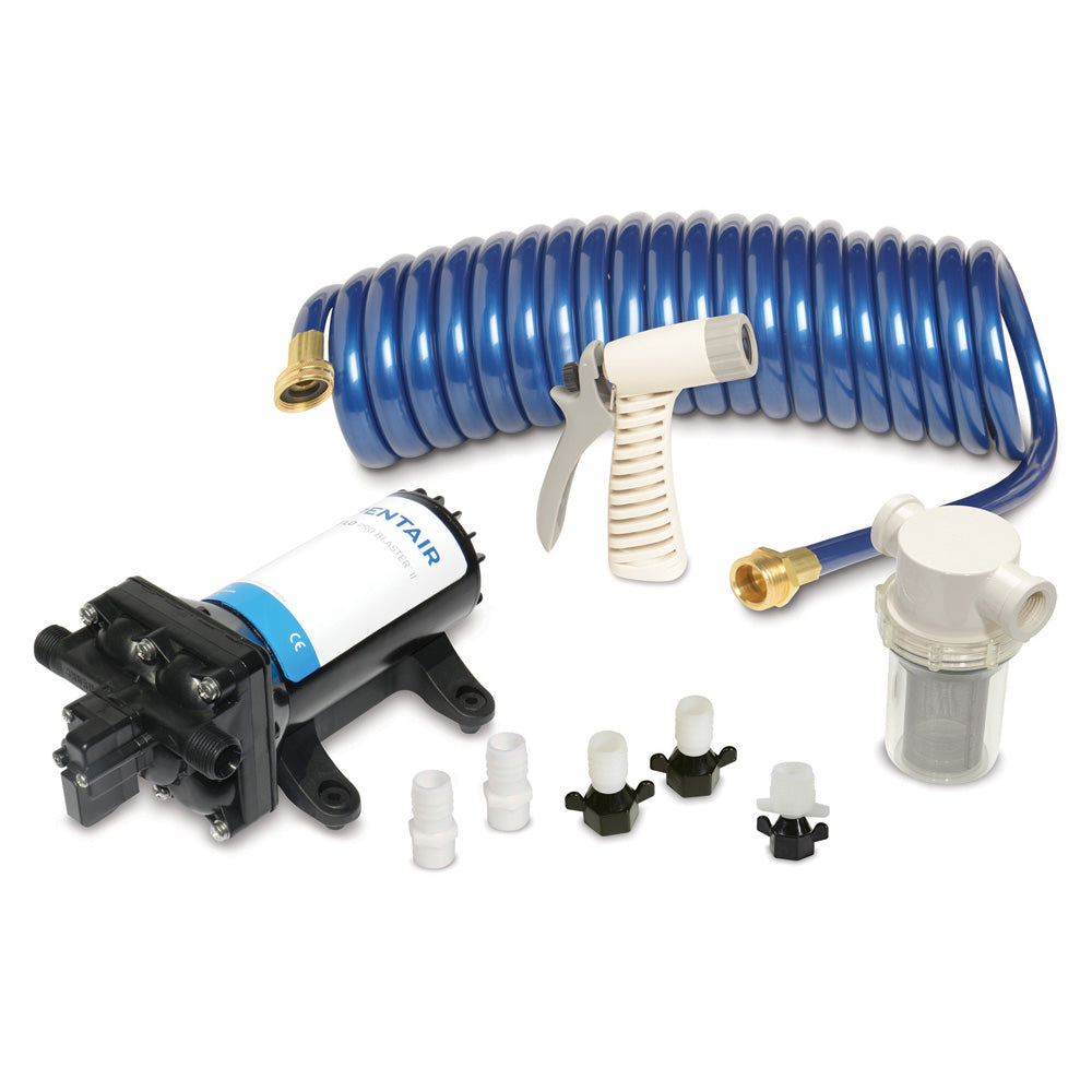 Shurflo by Pentair PRO WASHDOWN KIT II Ultimate - 12 VDC - 5.0 GPM - Includes Pump, Fittings, Nozzle, Strainer, 25 Hose OutdoorUp