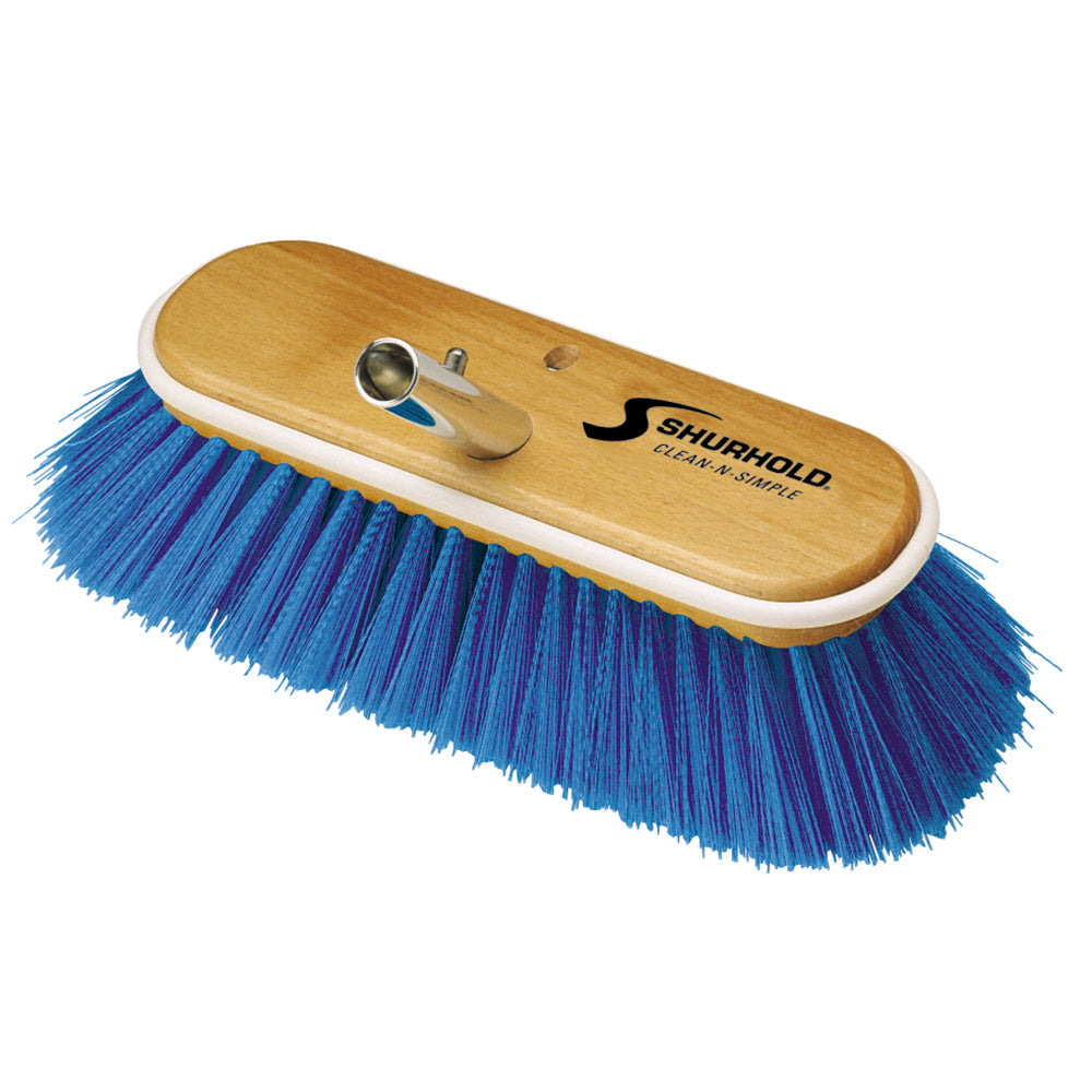 Shurhold 10" Extra-Soft Deck Brush - Blue Nylon Bristles OutdoorUp