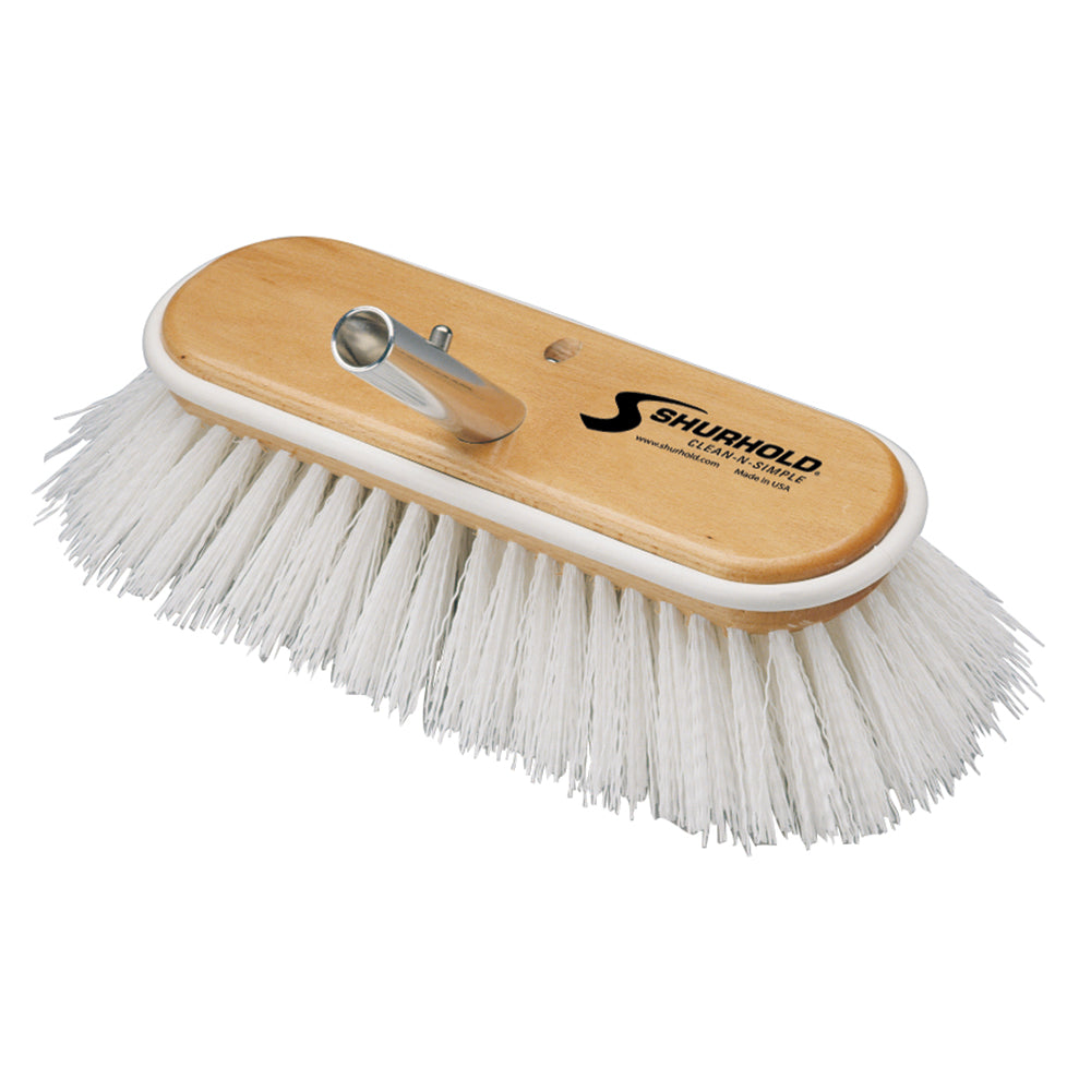 Shurhold 10" Polypropylene Stiff Bristle Deck Brush OutdoorUp