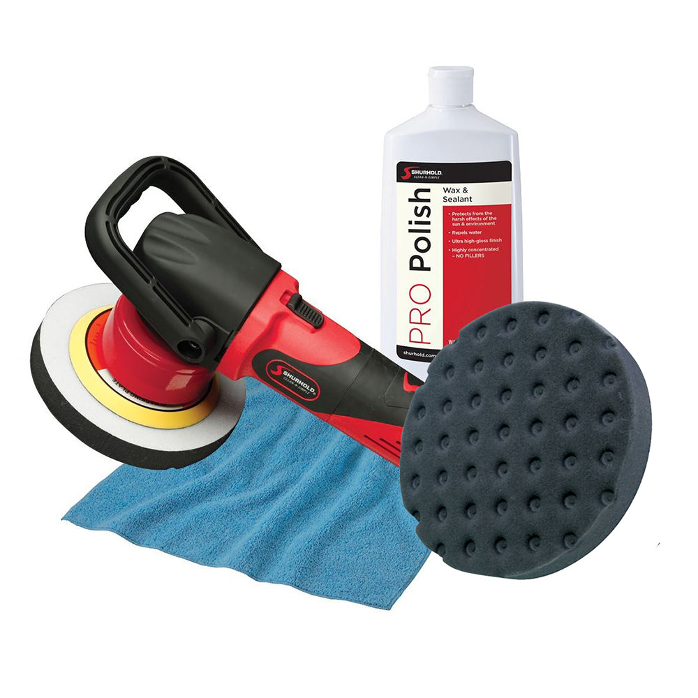 Shurhold Dual Action Polisher Start Kit w/Pro Polish, Pad & MicroFiber Towel OutdoorUp