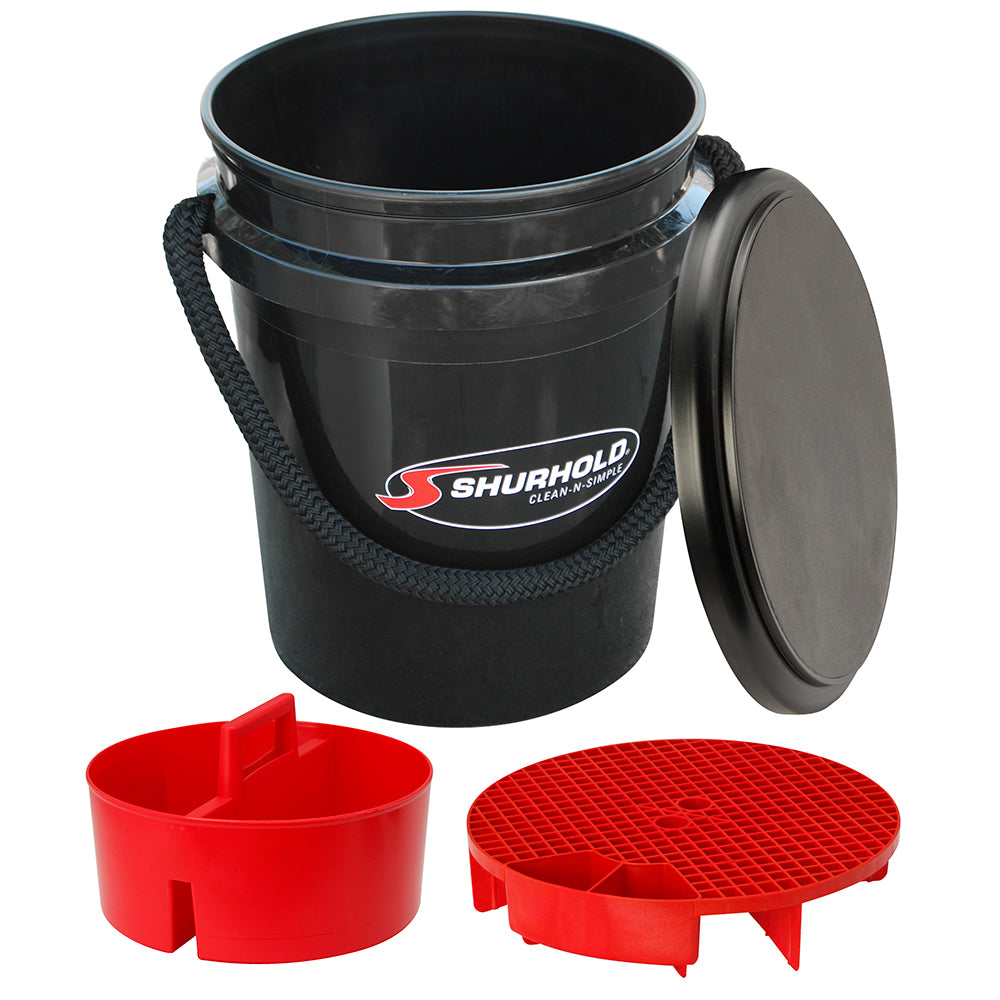 Shurhold One Bucket Kit - 5 Gallon - Black OutdoorUp
