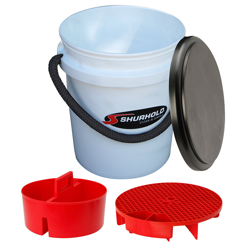 Shurhold One Bucket Kit - 5 Gallon - White OutdoorUp