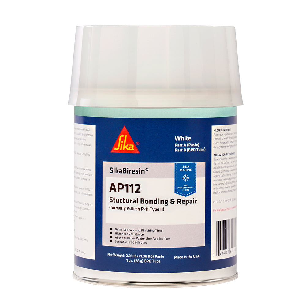 Sika SikaBiresin AP112 + BPO Cream Hardener - White - Quart OutdoorUp
