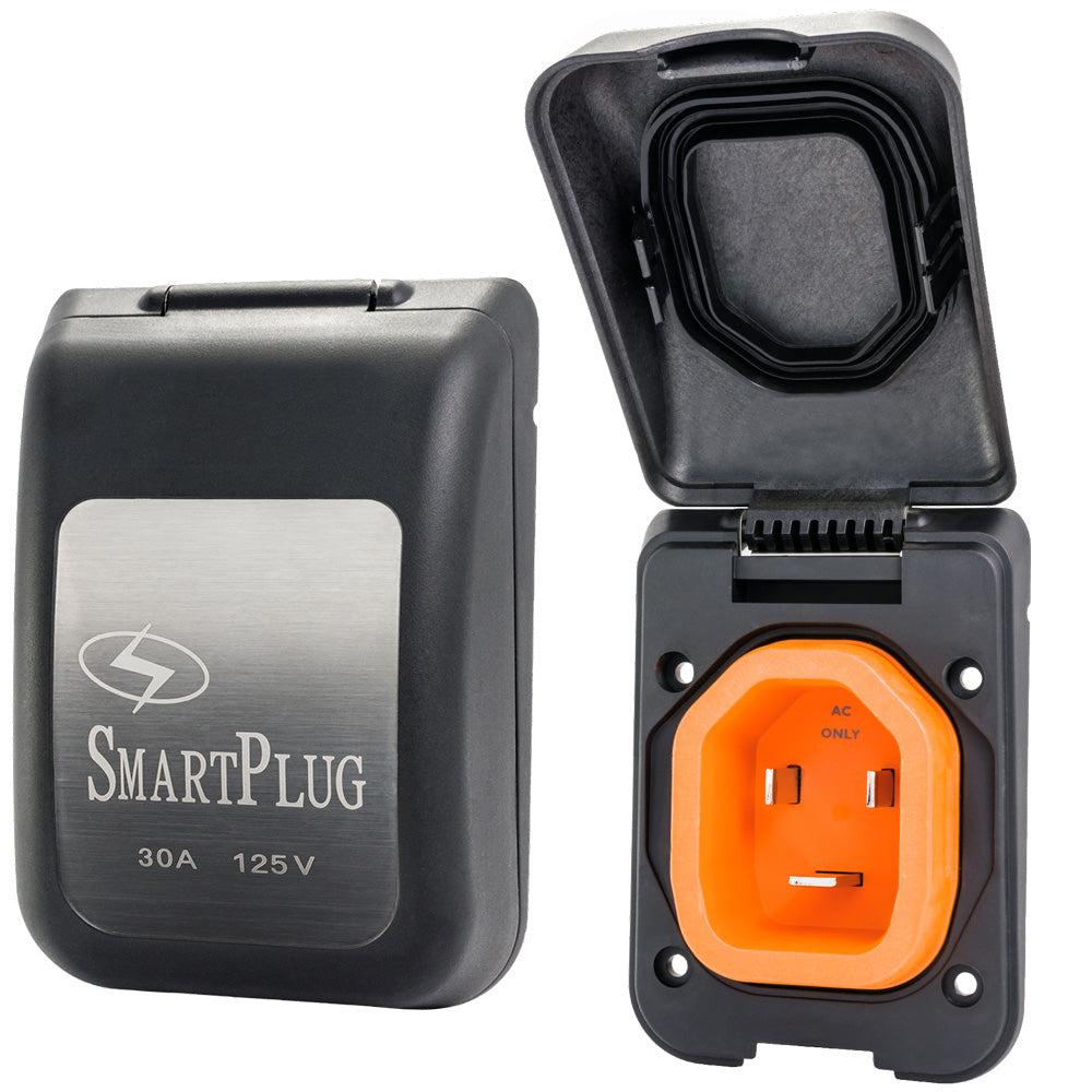 SmartPlug 30 AMP Male Non-Metallic Inlet Cover - Black OutdoorUp