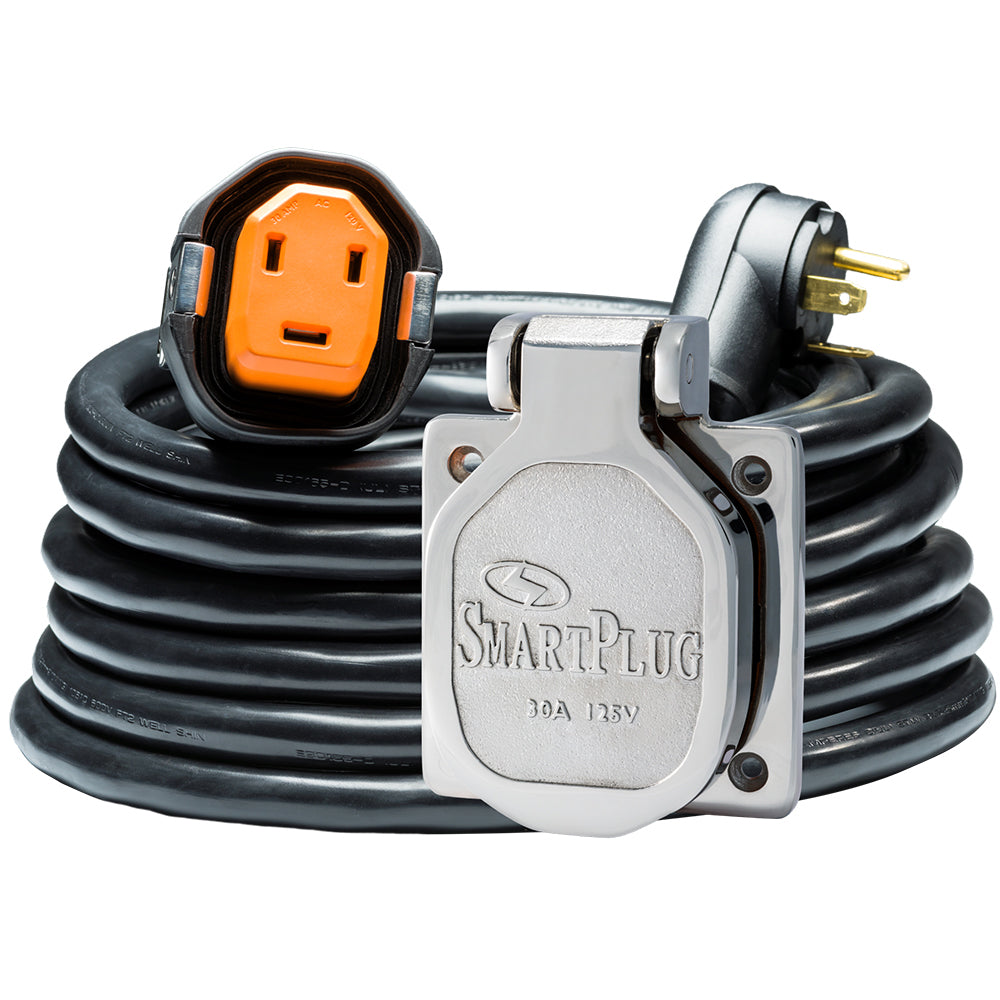 SmartPlug RV Kit 30 AMP Dual Configuration Cordset  Stainless Steel Inlet Combo - 30 OutdoorUp