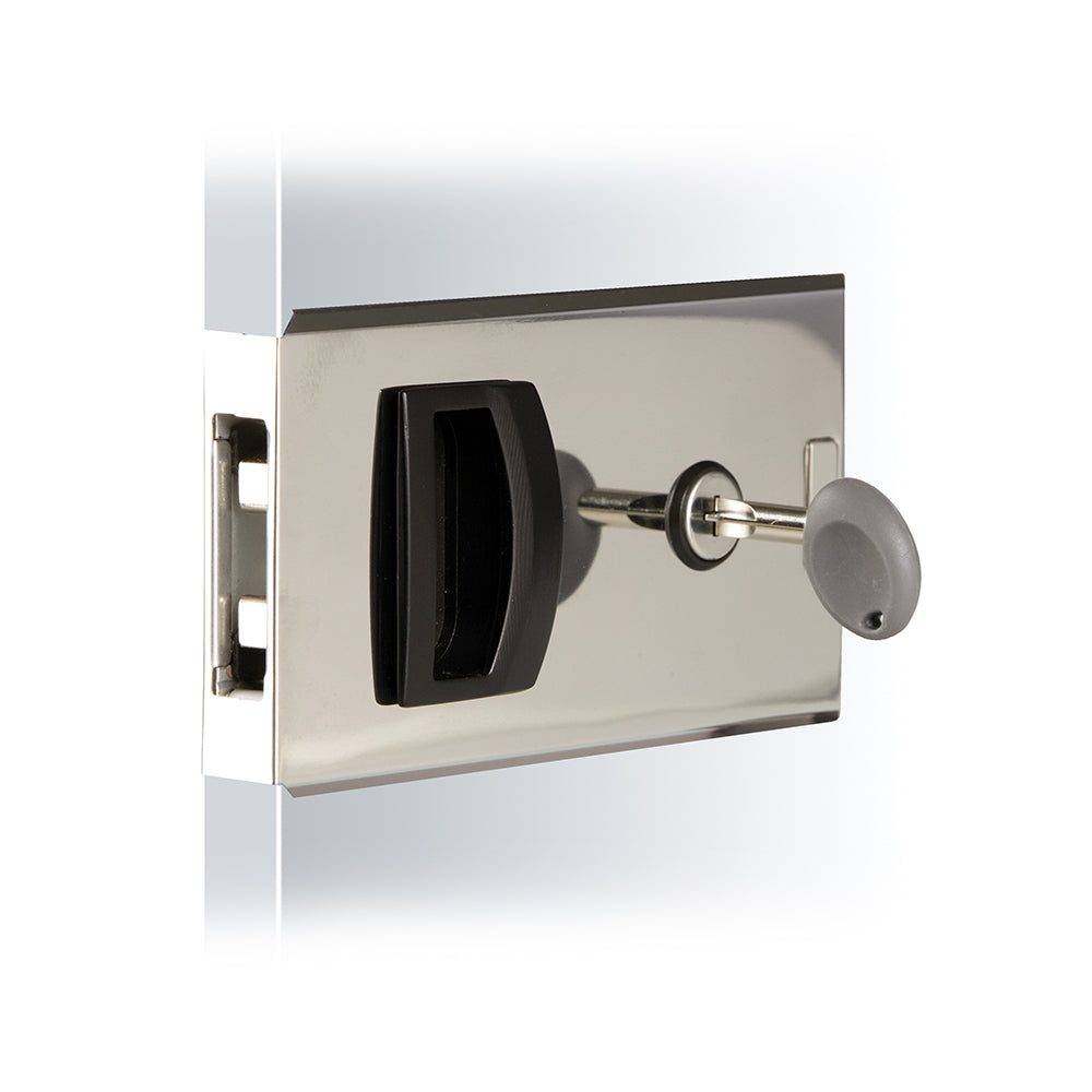 Southco Flush Sliding Door Latch - Square - Aluminum OutdoorUp