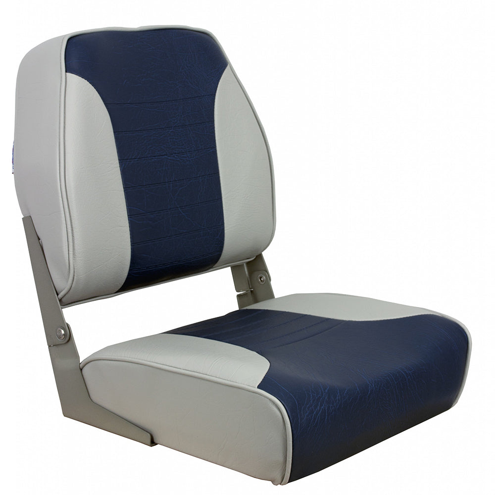 Springfield Economy Multi-Color Folding Seat - Grey/Blue OutdoorUp