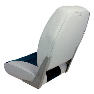 Springfield High Back Multi-Color Folding Seat - Blue/Grey OutdoorUp