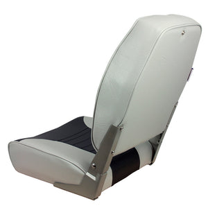Springfield High Back Multi-Color Folding Seat - Grey/Charcoal OutdoorUp