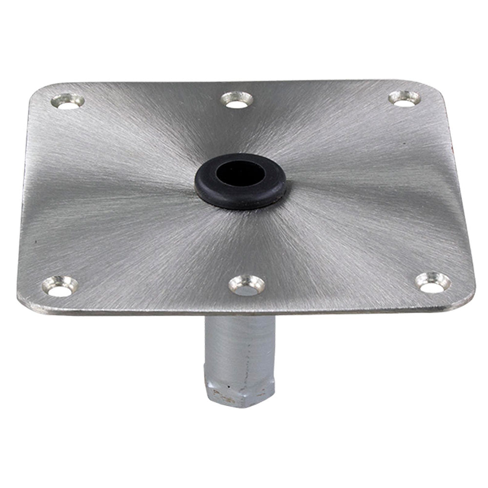 Springfield KingPin 7" x 7" Stainless Steel Square Base (Threaded) OutdoorUp