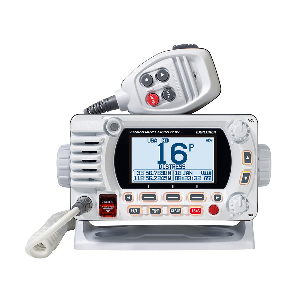 Standard Horizon GX1800G Fixed Mount VHF w/GPS - White OutdoorUp