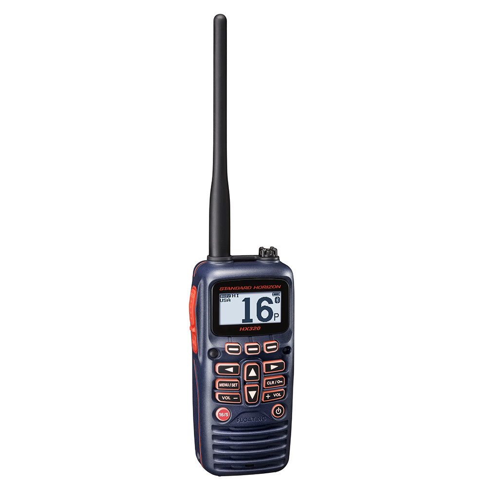 Standard Horizon HX320 Handheld VHF 6W, Bluetooth, USB Charge OutdoorUp