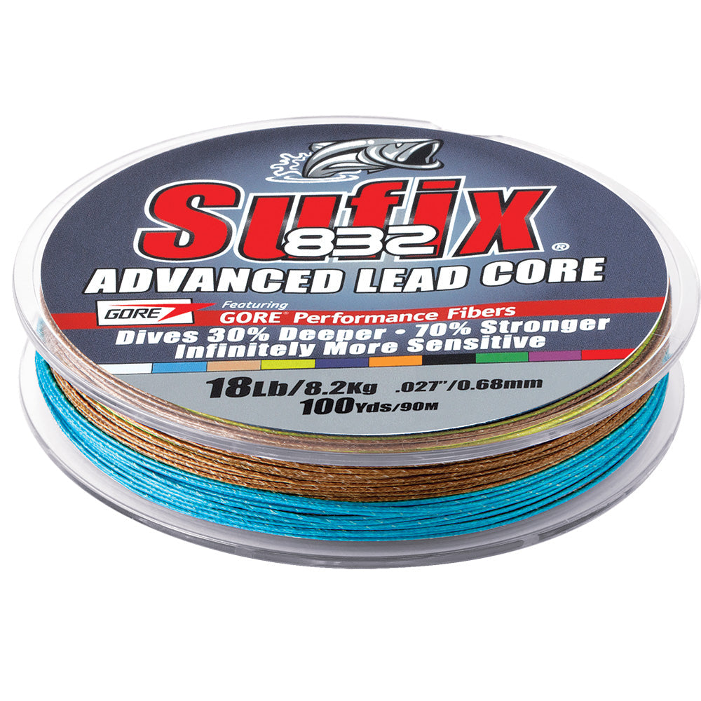 Sufix 832 Advanced Lead Core - 12lb - 10-Color Metered - 100 yds OutdoorUp