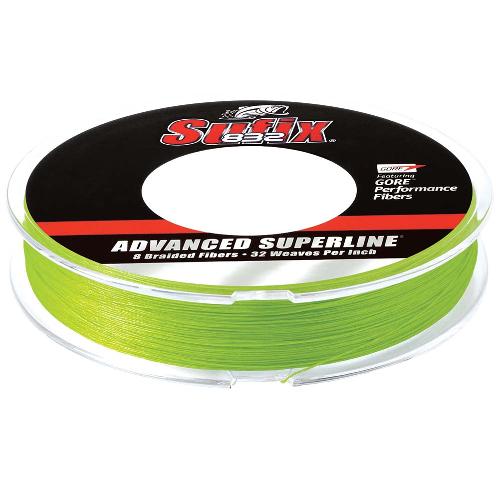 Sufix 832 Advanced Superline Braid - 10lb - Neon Green - 150 yds OutdoorUp
