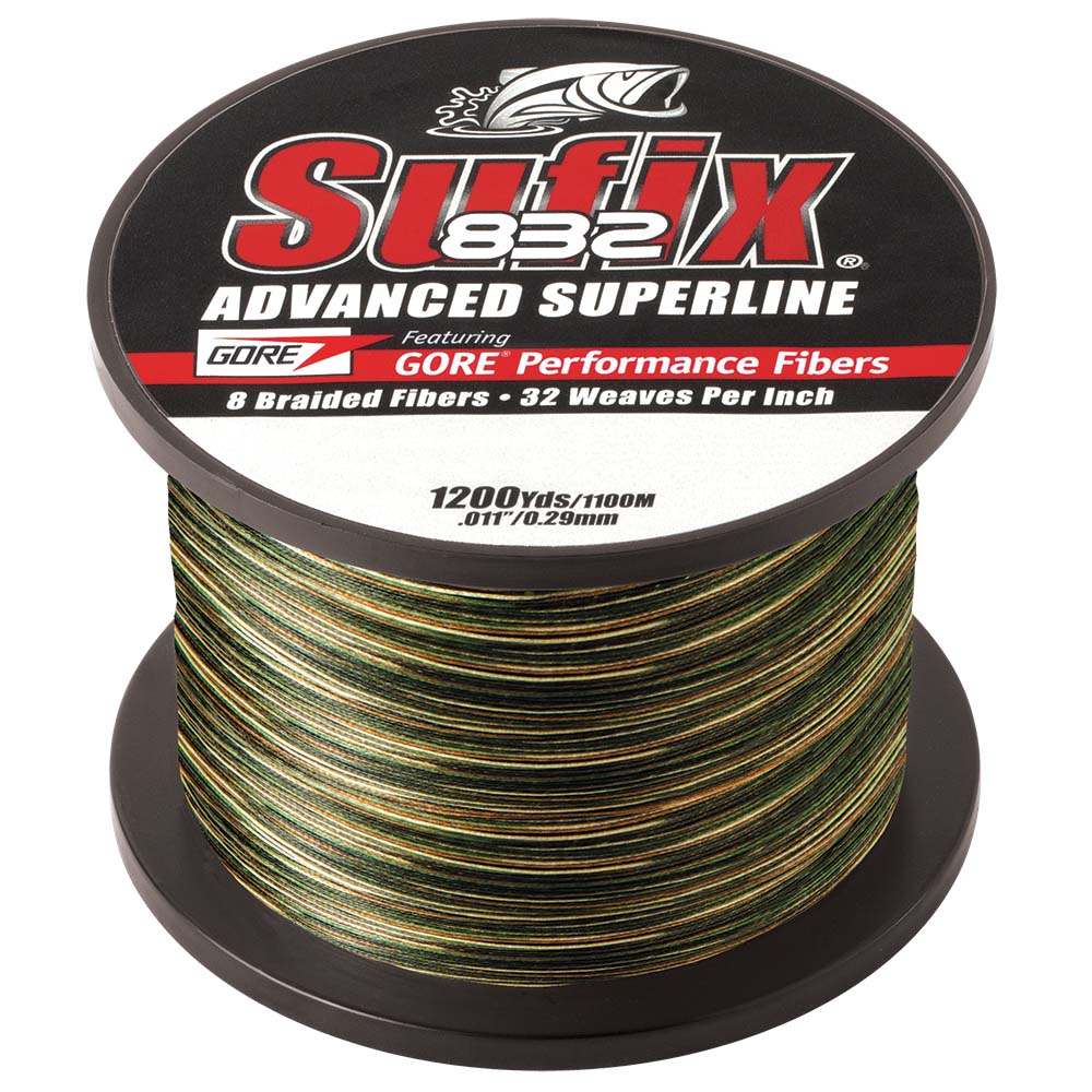 Sufix 832 Advanced Superline Braid - 15lb - Camo - 1200 yds OutdoorUp